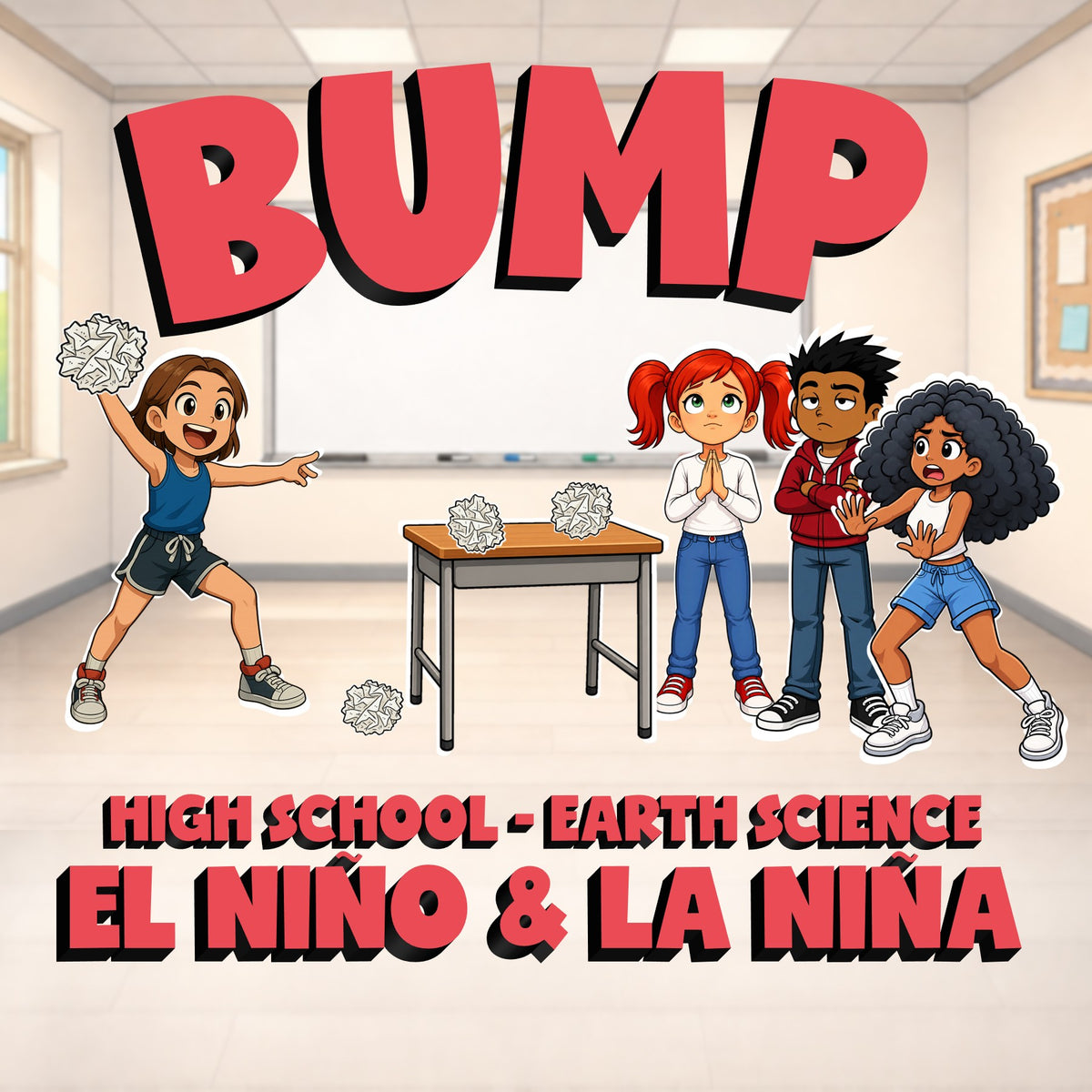 El Niño & La Niña BUMP Game - No Prep Earth Science Review Activity