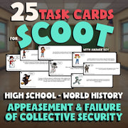 Appeasement & Failure of Collective Security SCOOT TASK CARDS Game World History