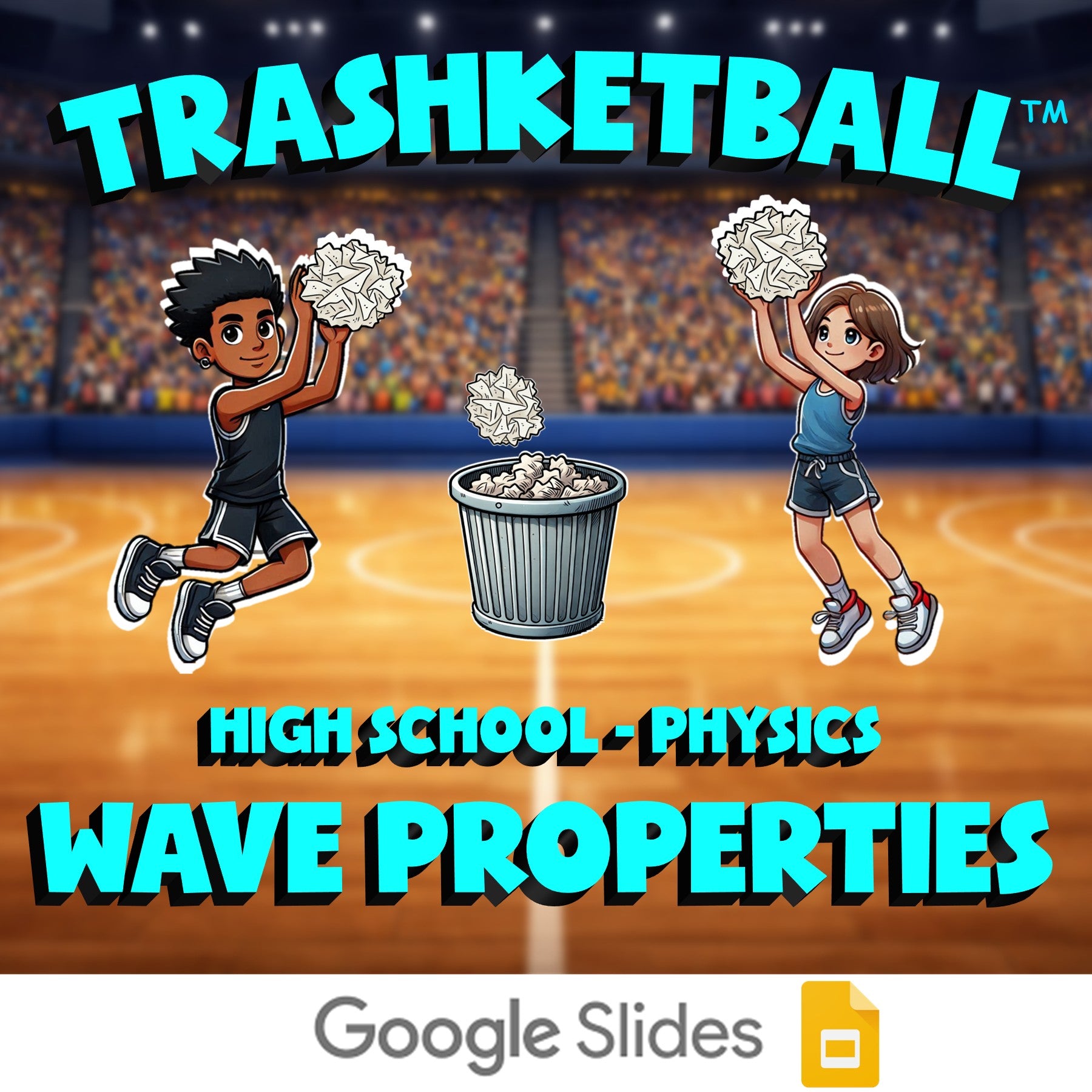 Wave Properties TRASHKETBALL Science Game - No Prep Physics Review Activity