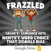Identify Word Choice That Signals Bias FRAZZLED ELA Game - No Prep Grade 9