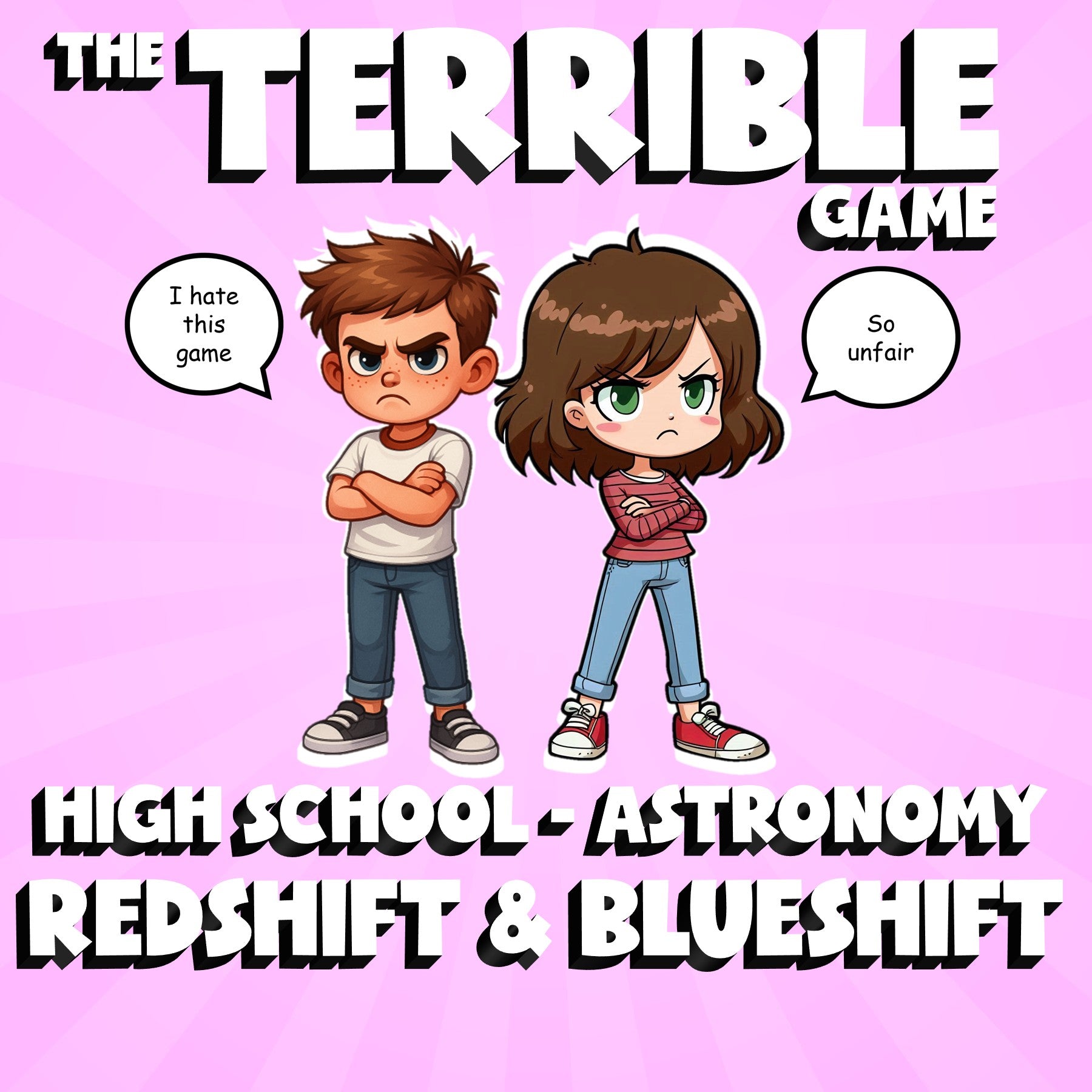 Redshift & Blueshift THE TERRIBLE GAME - No Prep Astronomy Science Review