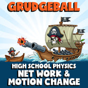 Net Work & Motion Change GRUDGEBALL Science Game - No Prep Physics Review