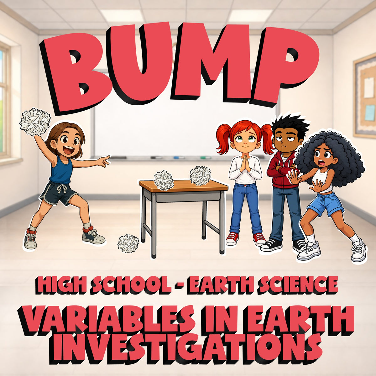 Variables in Earth Investigations BUMP Game - No Prep Earth Science Review