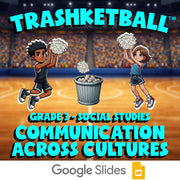 Communication Across Cultures TRASHKETBALL Socials Game - No Prep Grade 3 Review