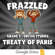 Treaty of Paris FRAZZLED Socials Game - No Prep Grade 5 Review Activity