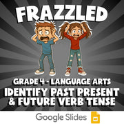 Identify Past Present & Future Verb Tense FRAZZLED ELA Game - No Prep Grade 4