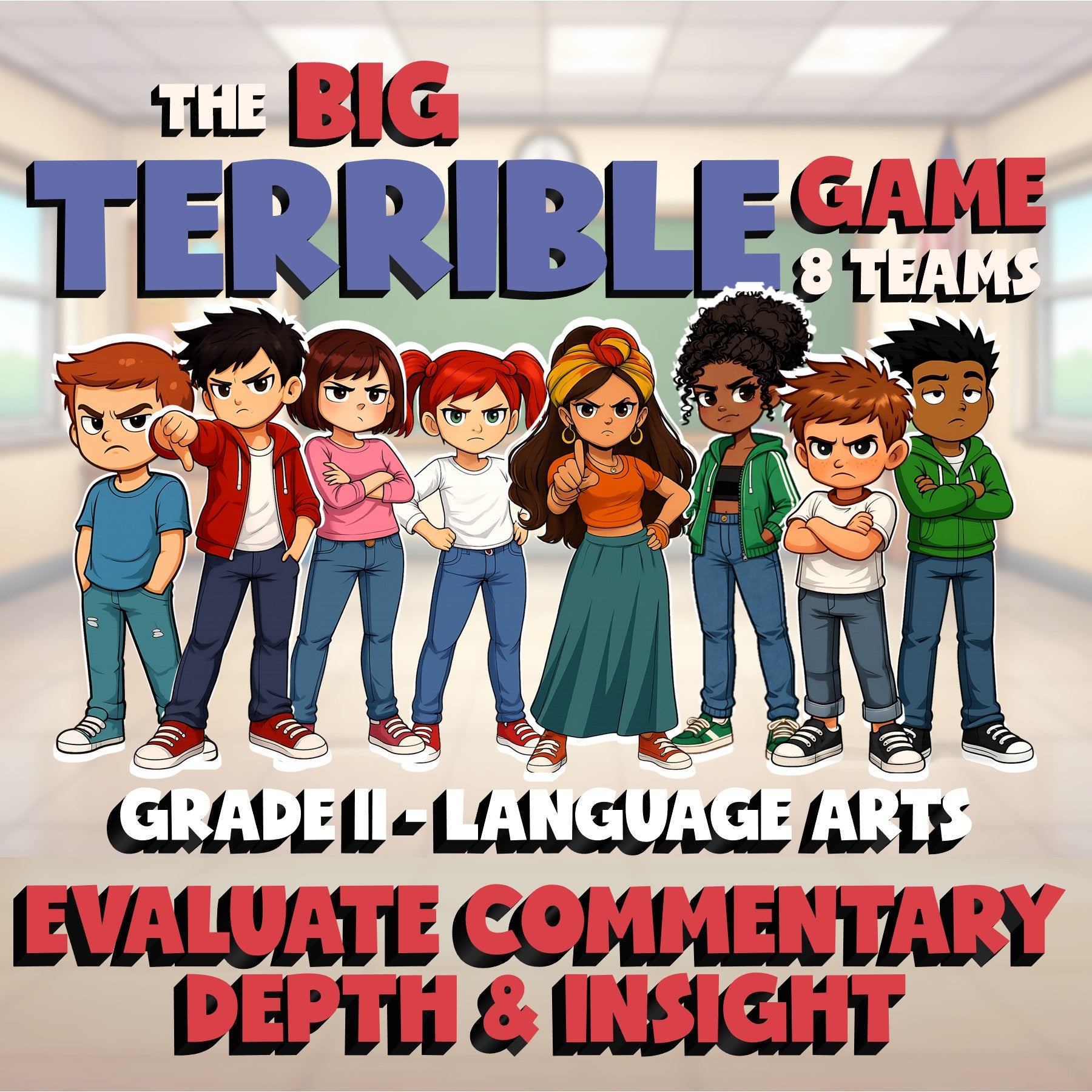 Evaluate Commentary Depth & Insight BIG TERRIBLE GAME - Grade 11 ELA Review