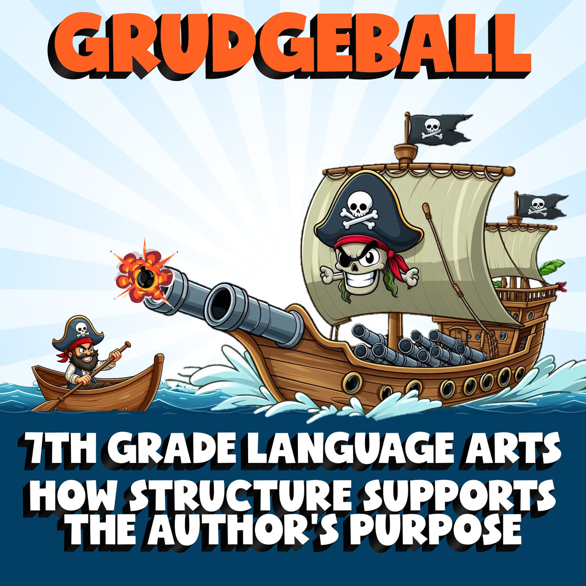 How Structure Supports the Author’s Purpose GRUDGEBALL ELA Game - Grade 7