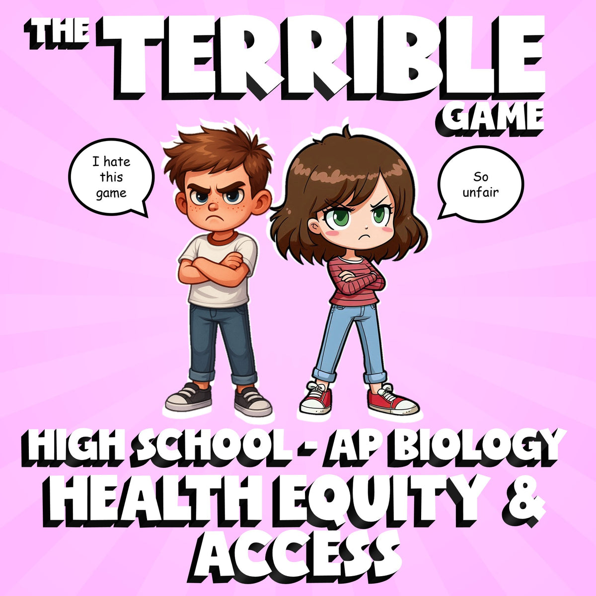 Health Equity & Access THE TERRIBLE GAME - No Prep AP Biology Science Review