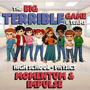 Momentum & Impulse BIG TERRIBLE GAME - No Prep Physics Science Review Activity