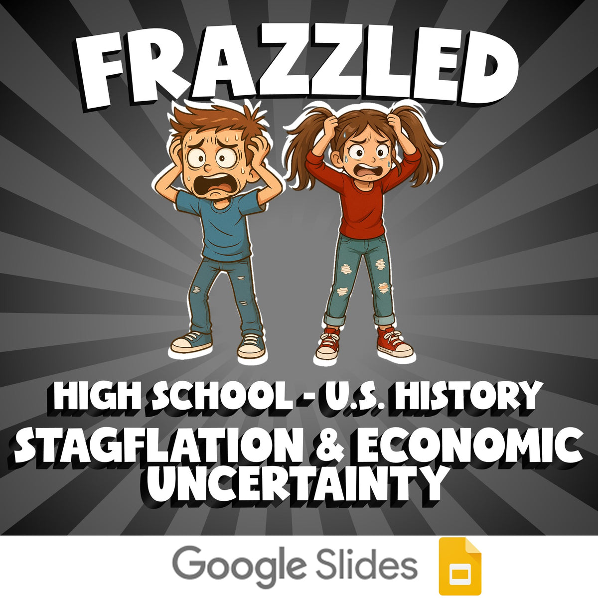 Stagflation & Economic Uncertainty FRAZZLED U.S. History Game - No Prep Review