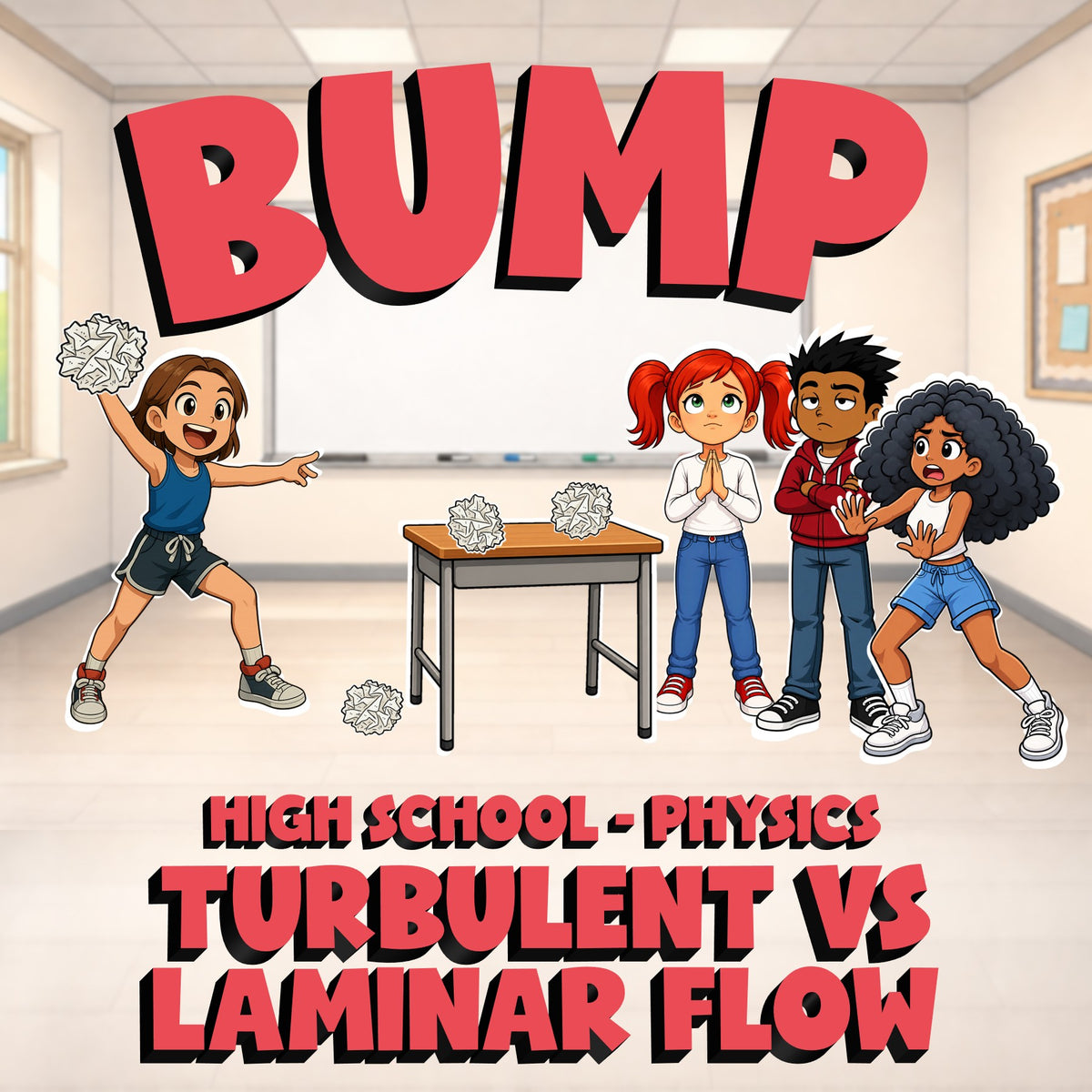 Turbulent vs Laminar Flow BUMP Science Game - No Prep Physics Review Activity