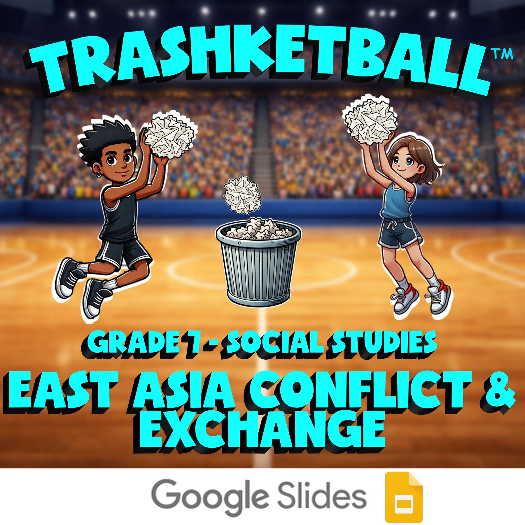 East Asia Conflict & Exchange TRASHKETBALL Socials Game - No Prep Grade 7 Review