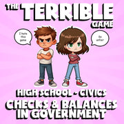 Checks & Balances in Government THE TERRIBLE GAME - No Prep Civics Review