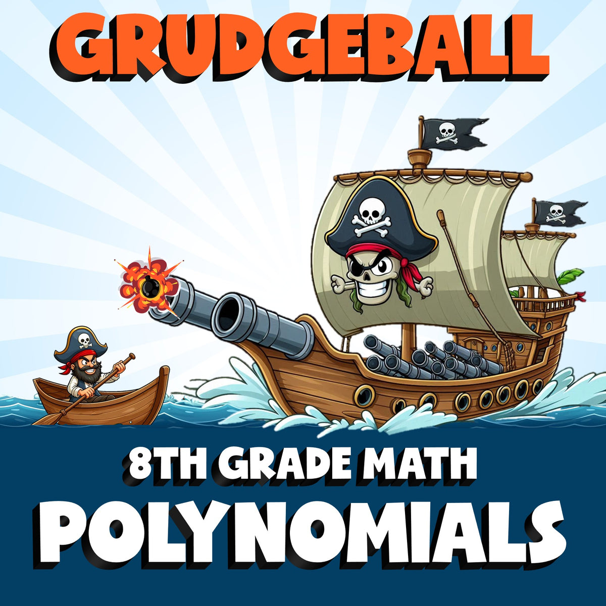Polynomials GRUDGEBALL Math Game - No Prep Grade 8 Review Activity
