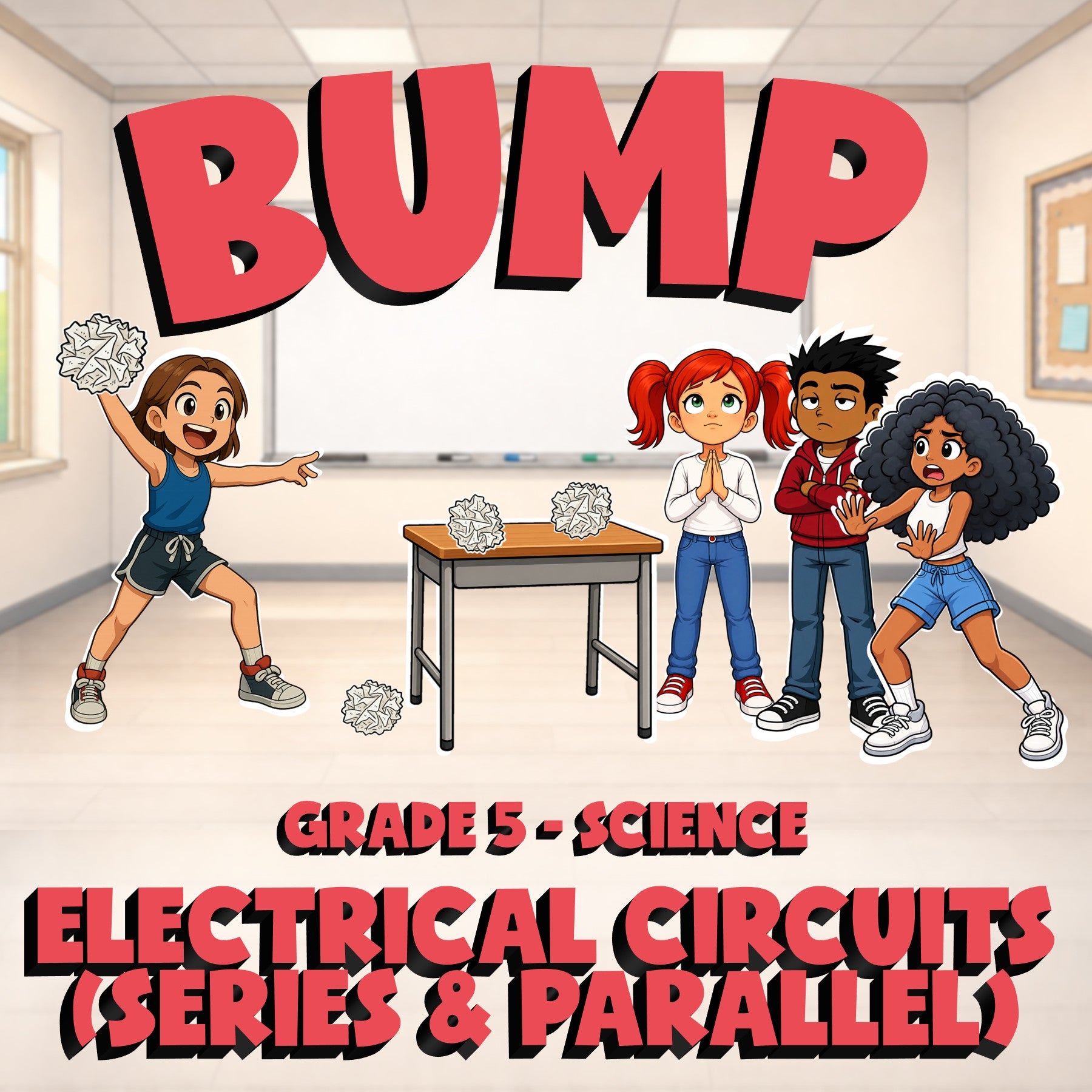 Electrical Circuits (Series & Parallel) BUMP Science Game - No Prep Grade 5