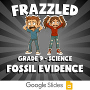 Fossil Evidence FRAZZLED Science Game - No Prep Grade 9 Review Activity