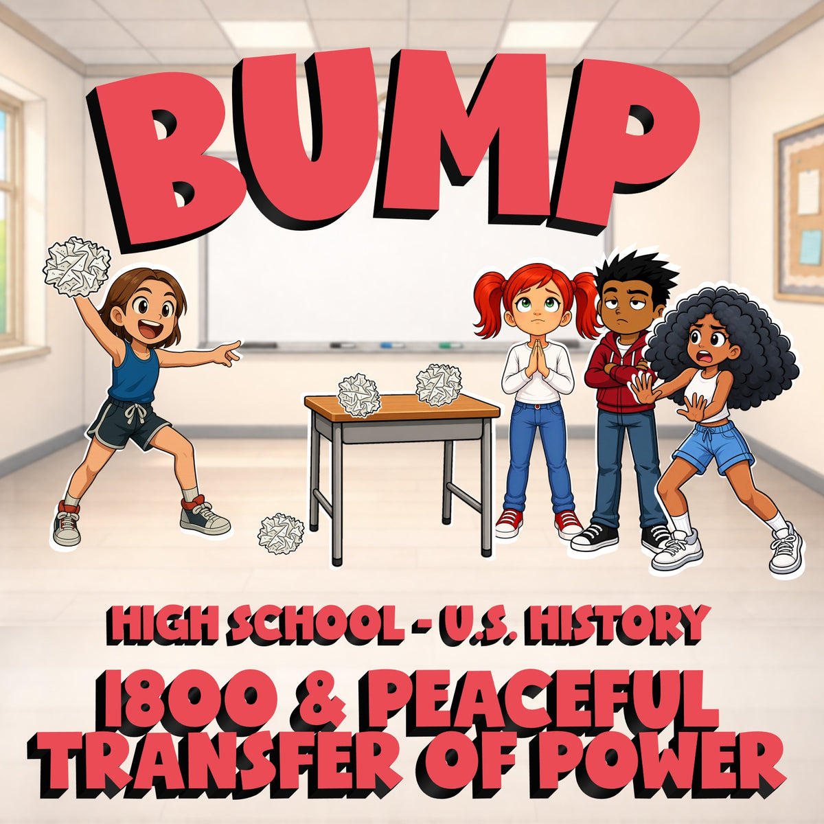 1800 & Peaceful Transfer of Power BUMP U.S. History Game - No Prep Review