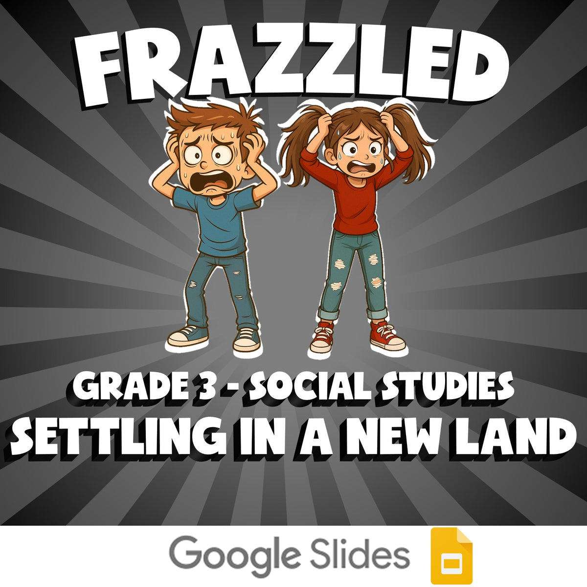 Settling in a New Land FRAZZLED Socials Game - No Prep Grade 3 Review Activity
