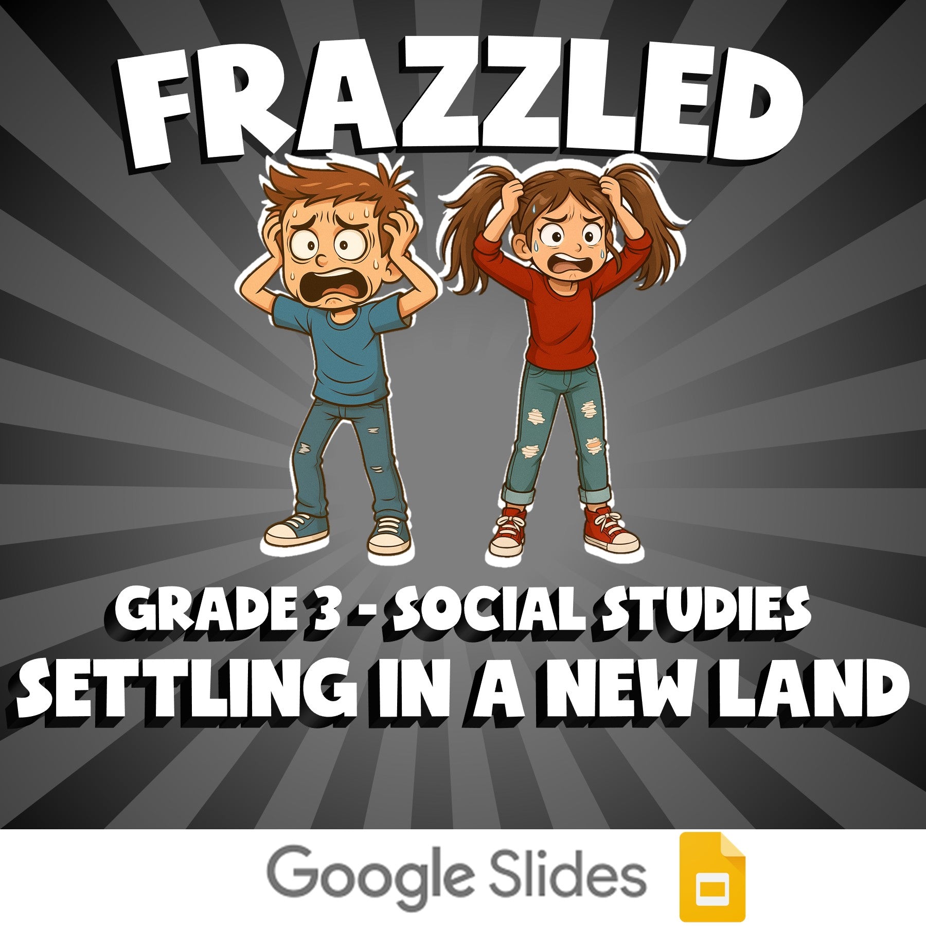 Settling in a New Land FRAZZLED Socials Game - No Prep Grade 3 Review Activity