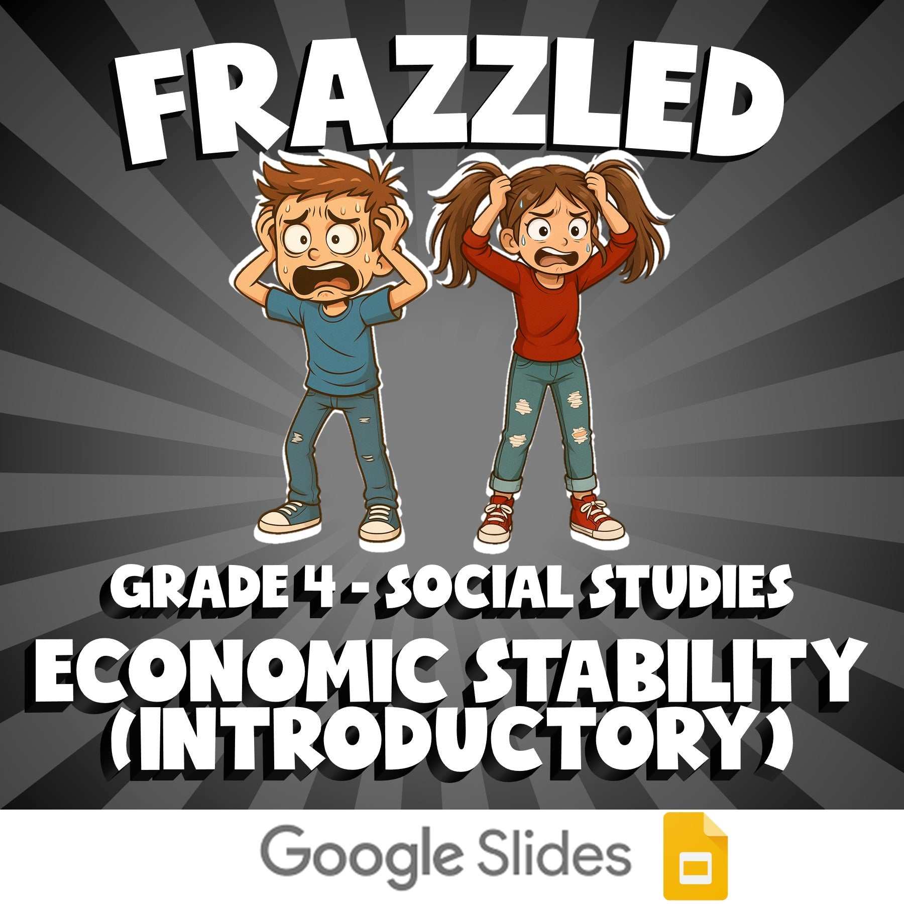 Economic Stability (Introductory) FRAZZLED Socials Game - No Prep Grade 4 Review