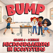 Microorganisms in Ecosystems BUMP Science Game - No Prep Grade 6 Review Activity
