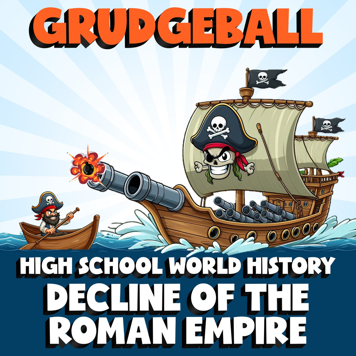 Decline of the Roman Empire GRUDGEBALL Game - No Prep World History Review