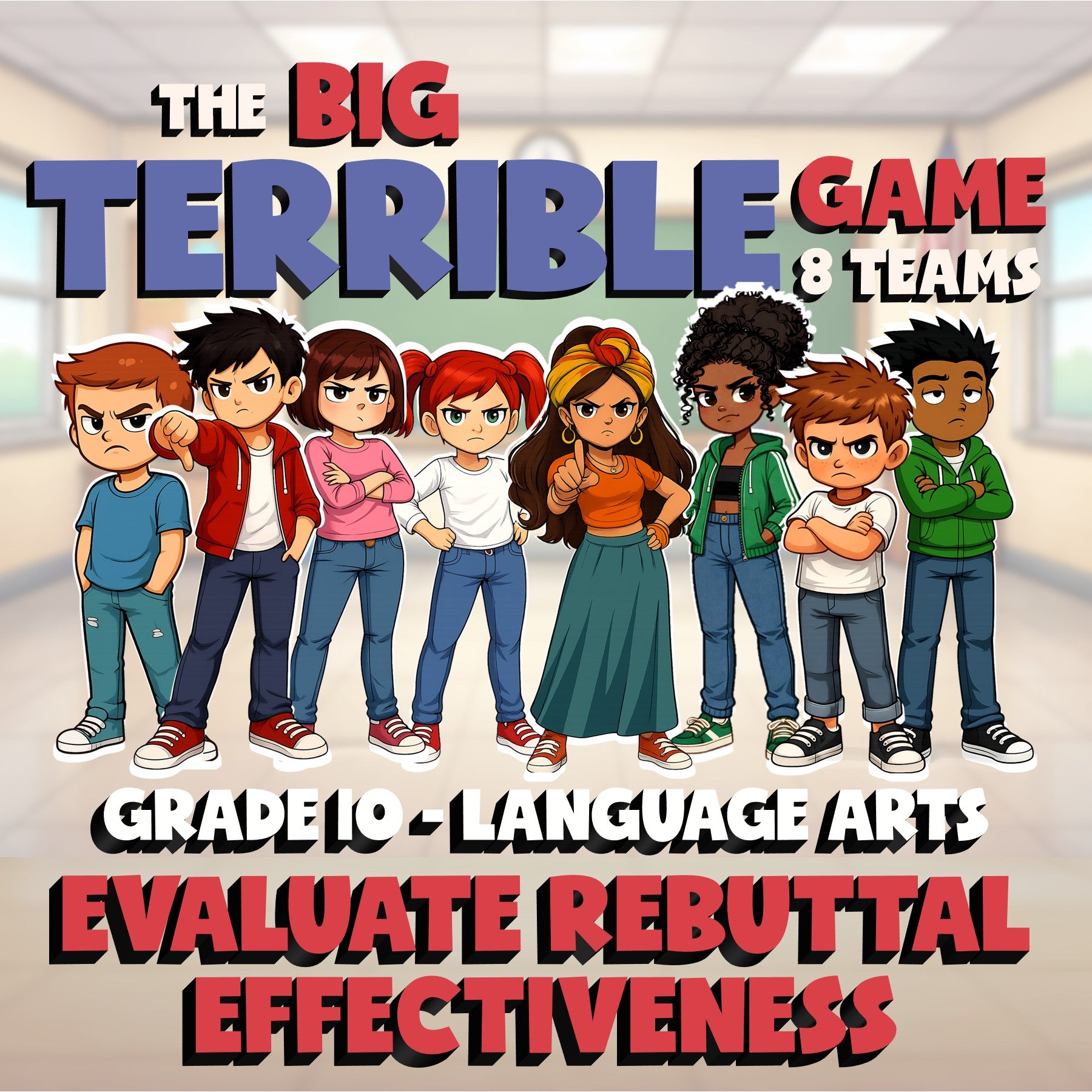Evaluate Rebuttal Effectiveness BIG TERRIBLE GAME - No Prep Grade 10 ELA Review