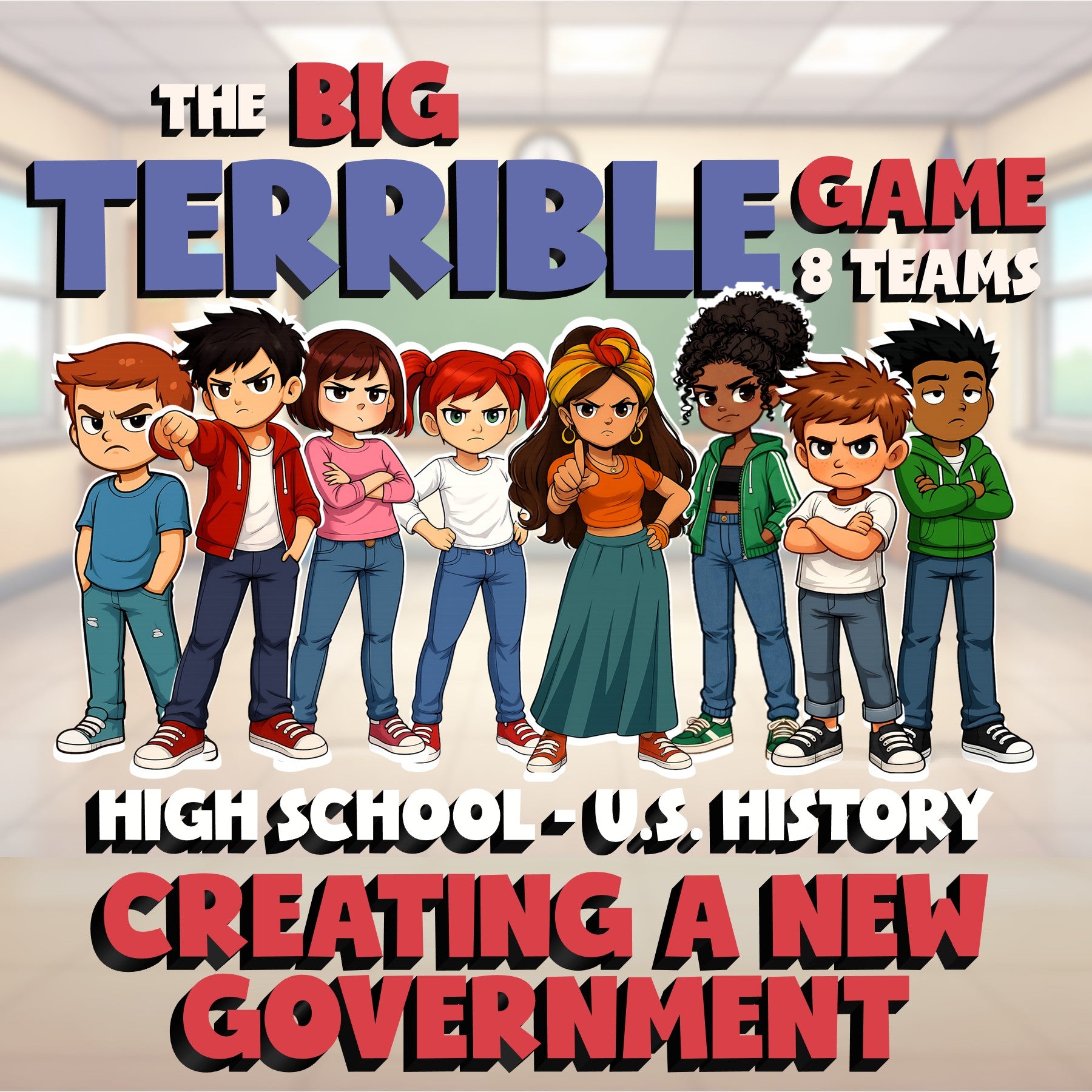 Creating a New Government BIG TERRIBLE GAME - No Prep U.S. History Review