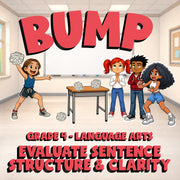 Evaluate Sentence Structure & Clarity BUMP ELA Game - No Prep Grade 4 Review