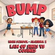 Law of Sines vs Cosines BUMP Math Game - No Prep Algebra 2 Review Activity