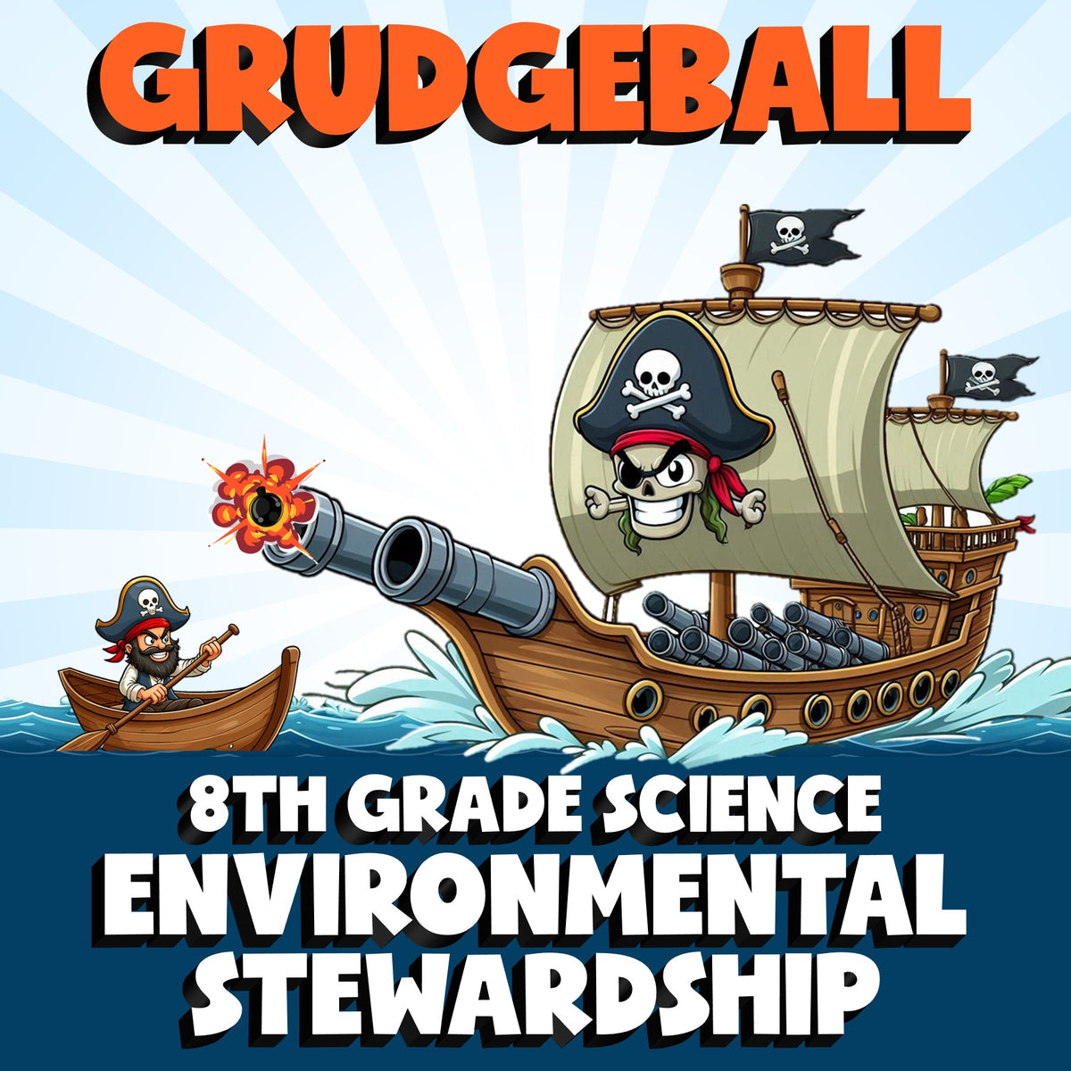 Environmental Stewardship GRUDGEBALL Science Game - No Prep Grade 8 Review
