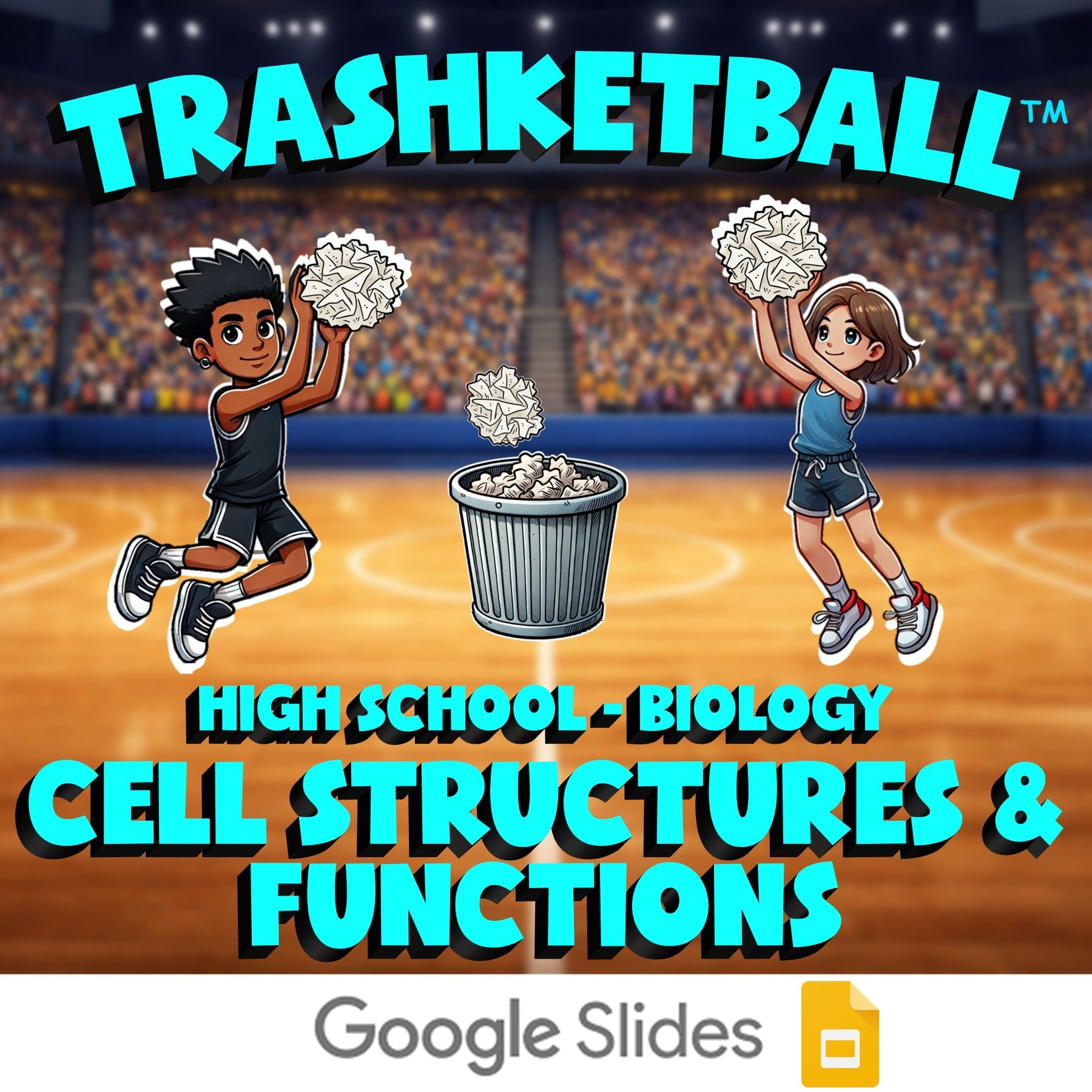 Cell Structures & Functions TRASHKETBALL Science Game - No Prep Biology Review