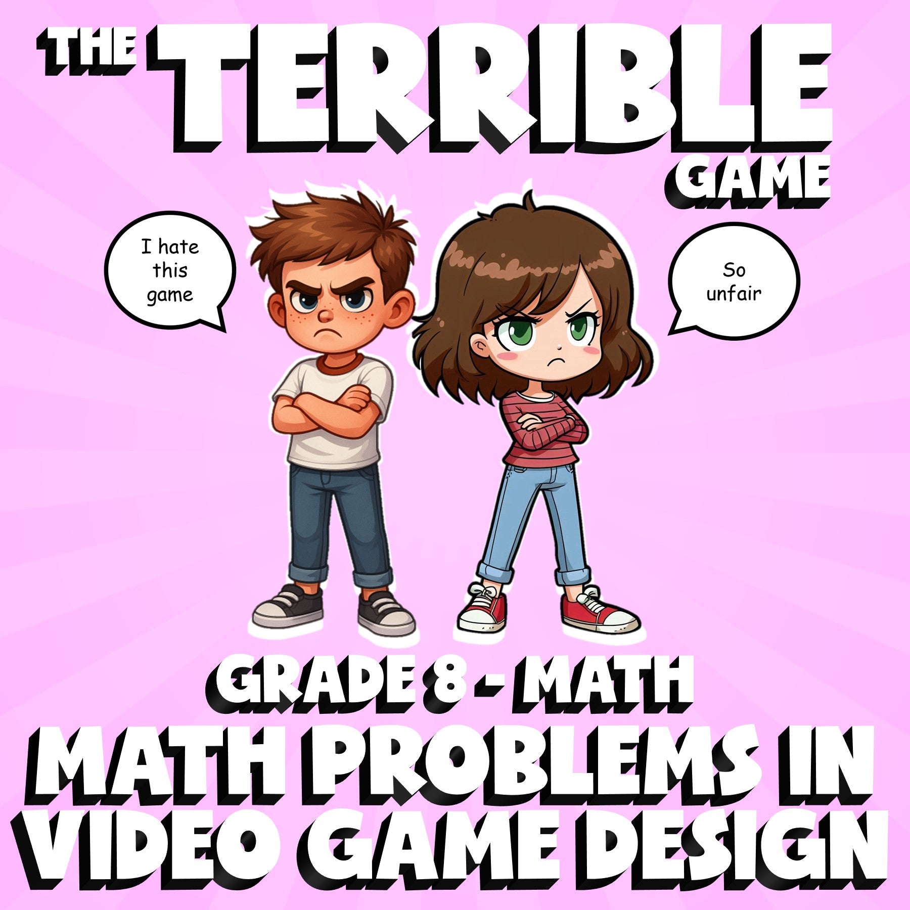Math Problems in Video Game Design THE TERRIBLE GAME - Grade 8 Math Review