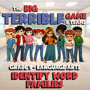 Identify Word Families BIG TERRIBLE GAME - No Prep Grade 9 ELA Review Activity