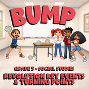 Revolution Key Events & Turning Points BUMP Socials Game - No Prep Grade 5