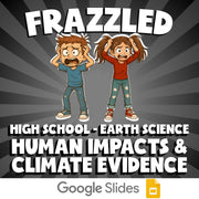 Human Impacts & Climate Evidence FRAZZLED Game - No Prep Earth Science Review