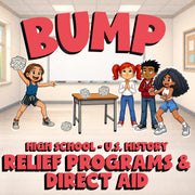 Relief Programs & Direct Aid BUMP U.S. History Game - No Prep Review Activity