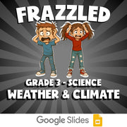 Weather & Climate FRAZZLED Science Game - No Prep Grade 3 Review Activity