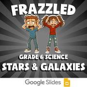 Stars & Galaxies FRAZZLED Science Game - No Prep Grade 6 Review Activity
