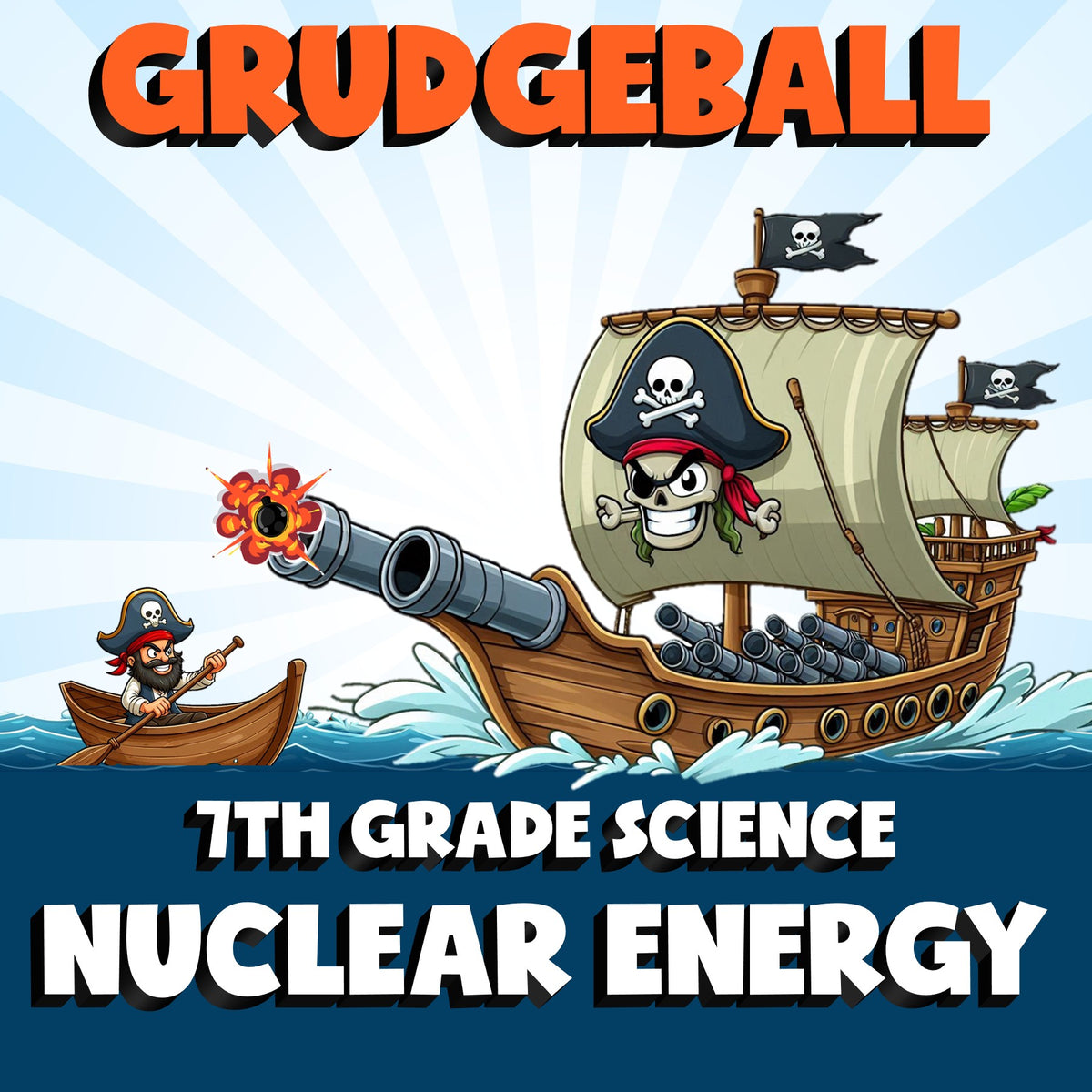 Nuclear Energy GRUDGEBALL Science Game - No Prep Grade 7 Review Activity