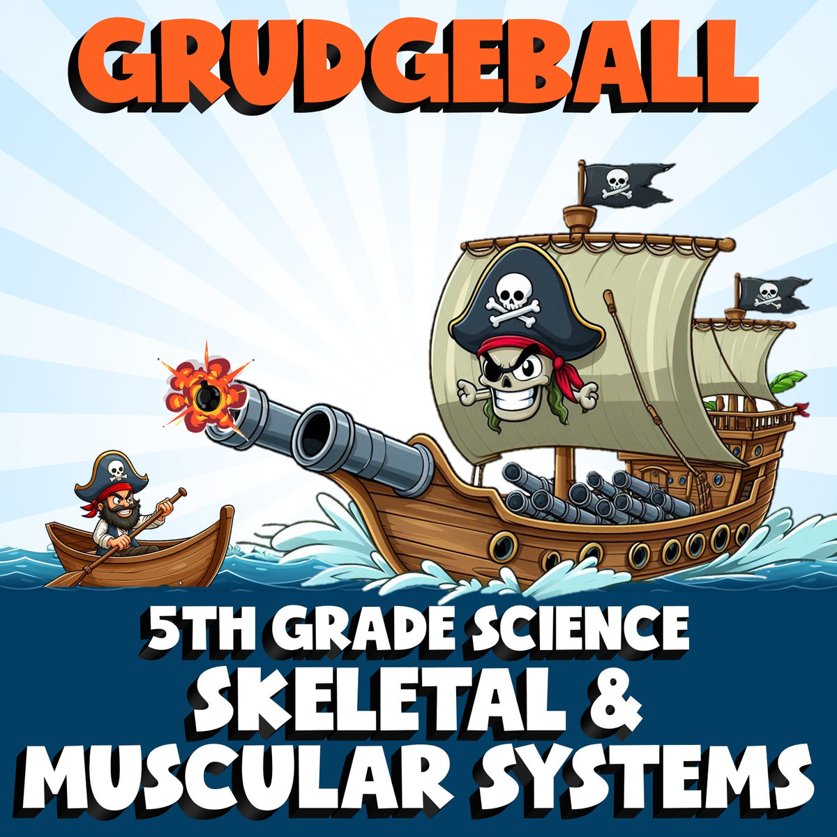 Skeletal & Muscular Systems GRUDGEBALL Science Game - No Prep Grade 5 Review