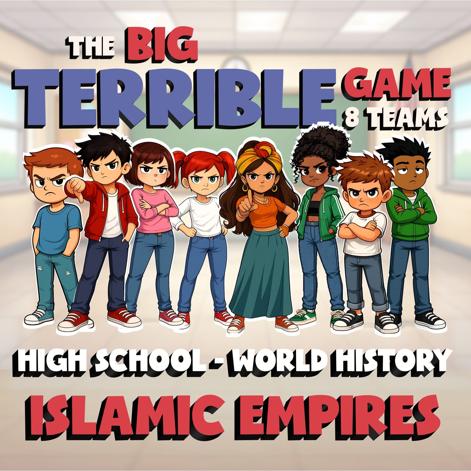 Islamic Empires BIG TERRIBLE GAME - No Prep World History Review Activity