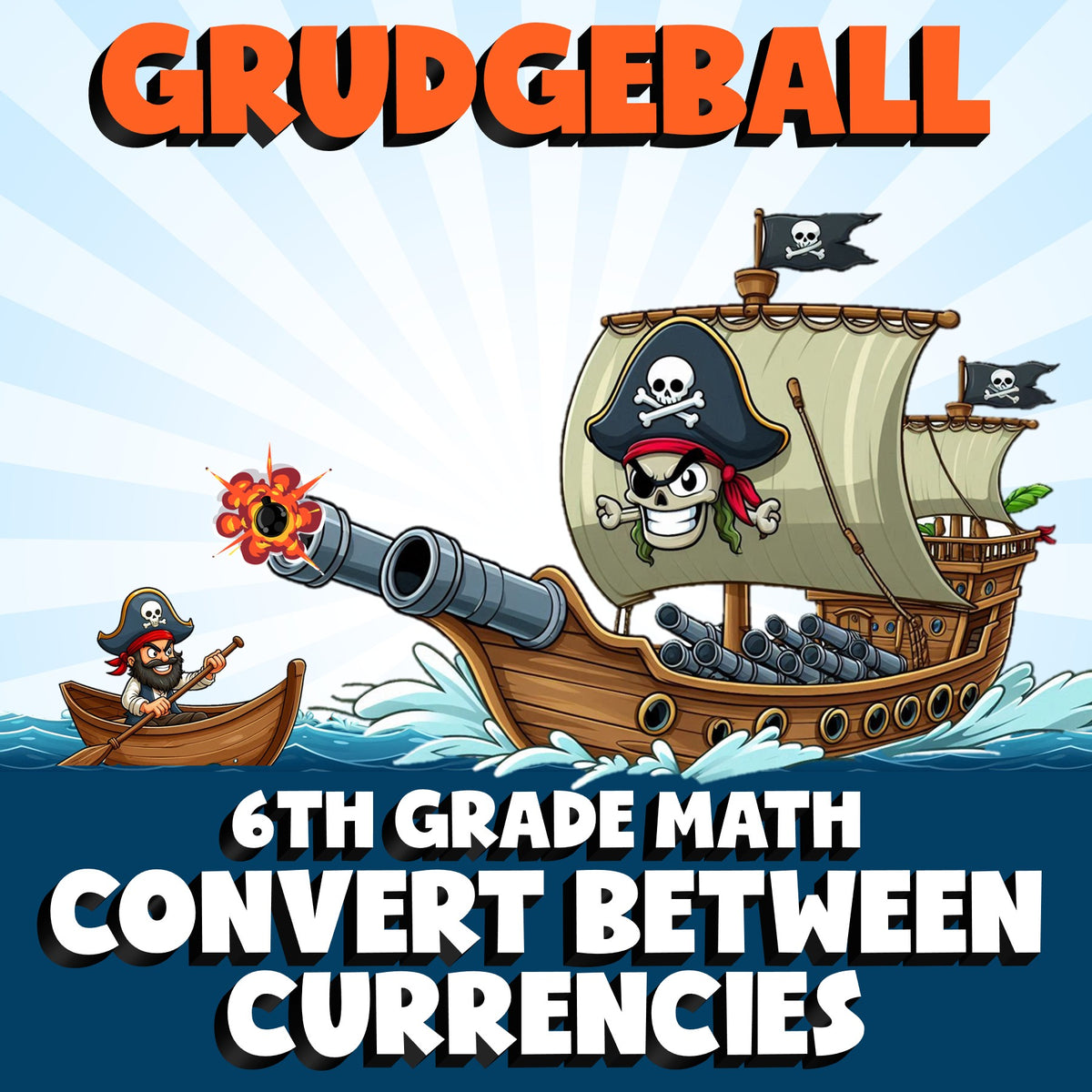Convert Between Currencies GRUDGEBALL Math Game - No Prep Grade 6 Review