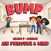 Air Pressure & Wind BUMP Science Game - No Prep Grade 5 Review Activity