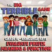 Evaluate Prefix Meaning & Function BIG TERRIBLE GAME - Grade 10 ELA Review