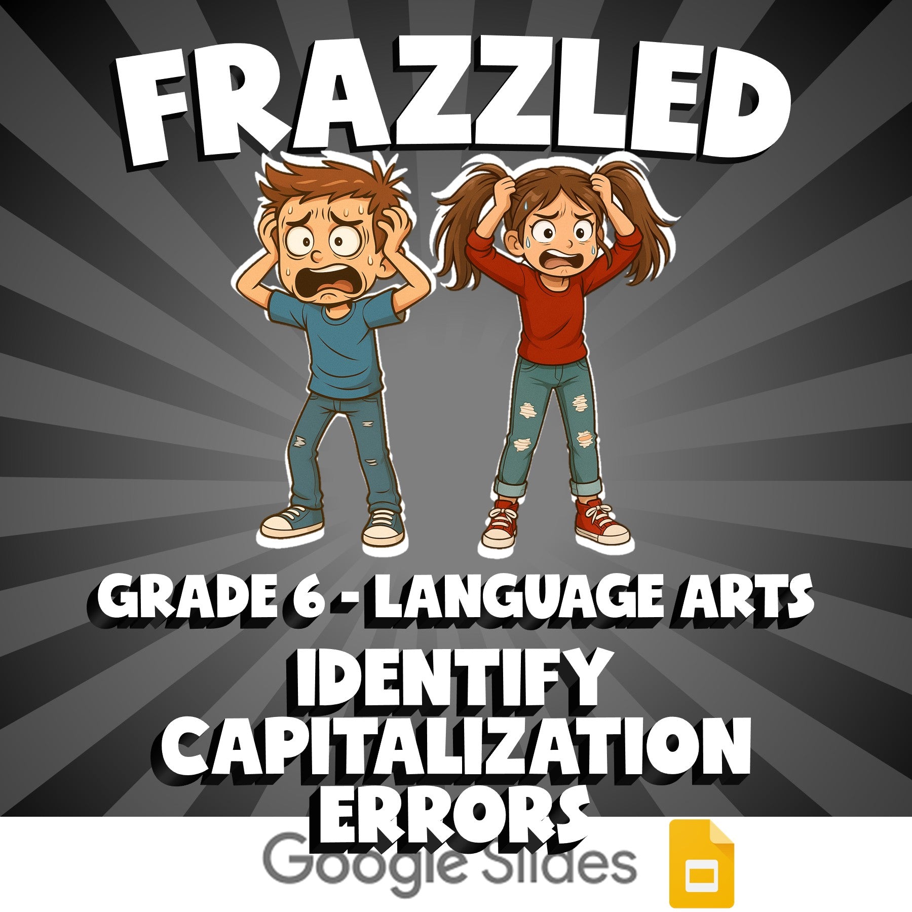 Identify Capitalization Errors FRAZZLED ELA Game - No Prep Grade 6 Review