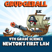 Newton’s First Law GRUDGEBALL Science Game - No Prep Grade 9 Review Activity
