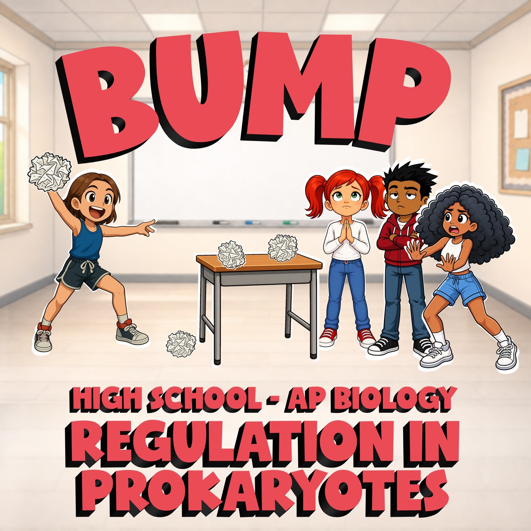 Regulation in Prokaryotes BUMP Science Game - No Prep AP Biology Review Activity