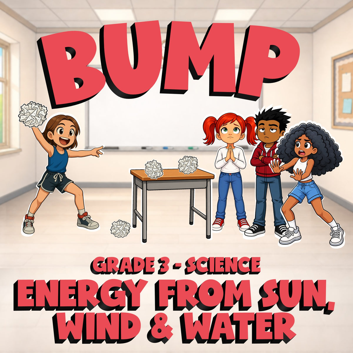Energy From Sun, Wind & Water BUMP Science Game - No Prep Grade 3 Review